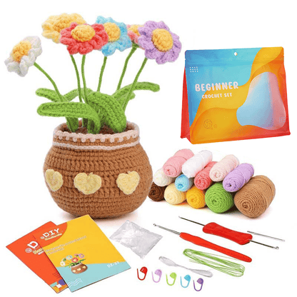 DIY Knitted Potted Plant Kit 🪴