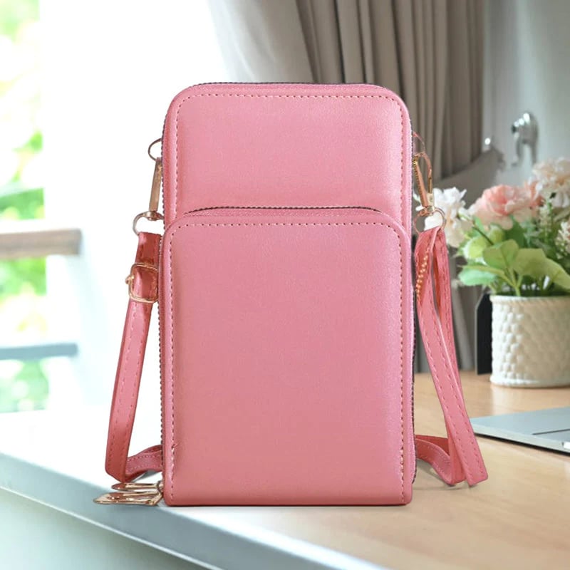 Three-layer Zipper Multifunctional Mobile Phone Bag