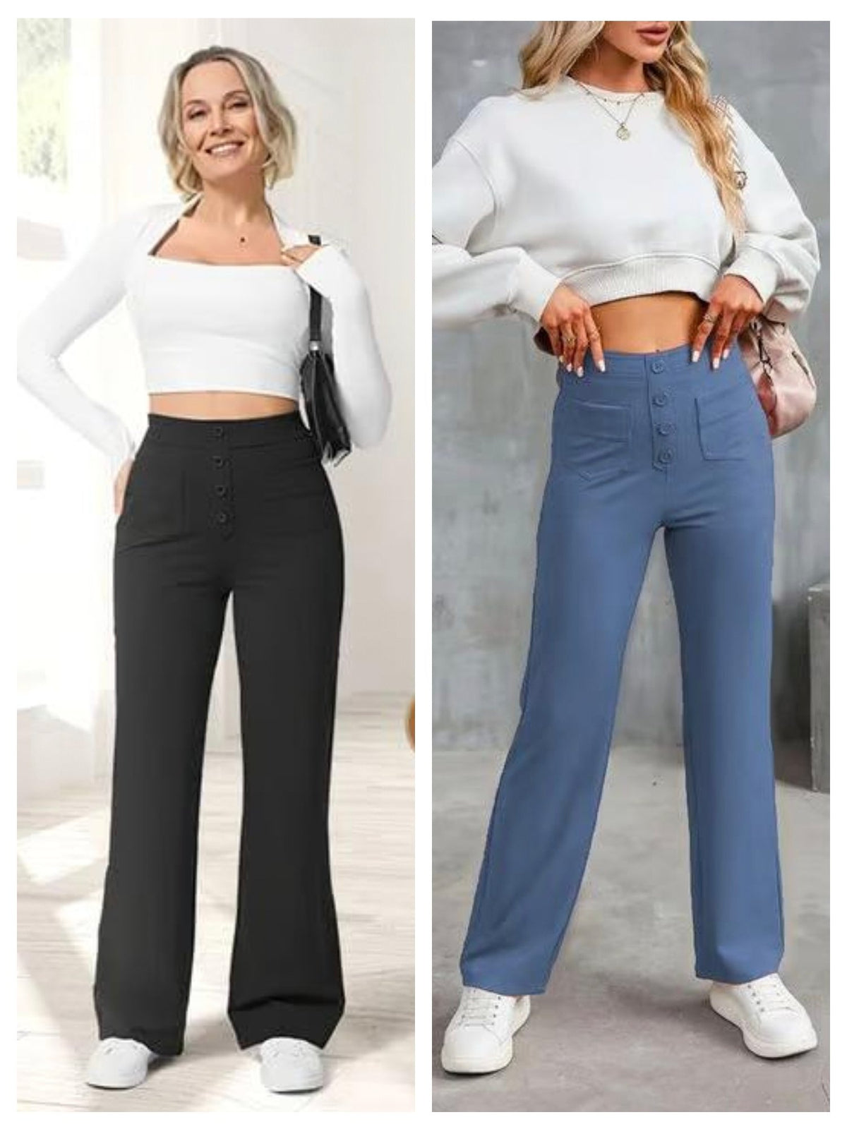Women's Casual High Waist Stretch Pants