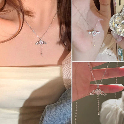 💖Pink Angel Wings Necklace
