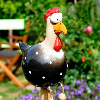 💖💖Funny decorative chicken, eye-catching decoration!
