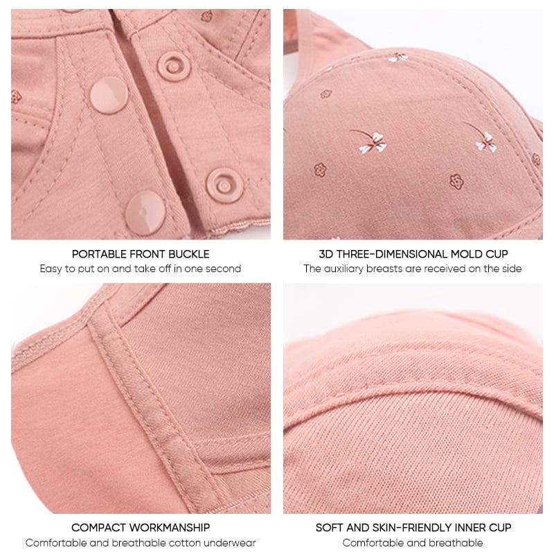 🔥Comfortable Front Button Bra🎀