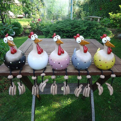 💖💖Funny decorative chicken, eye-catching decoration!