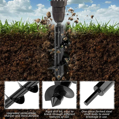 SAKER® Garden Auger Drill Bit with Cordless Drill